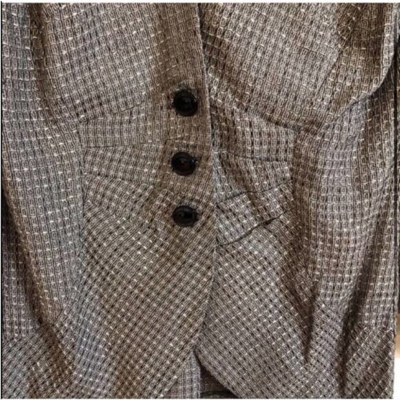 Vintage Retro Houndstooth Fitted Blazer - Picture 4 of 10
